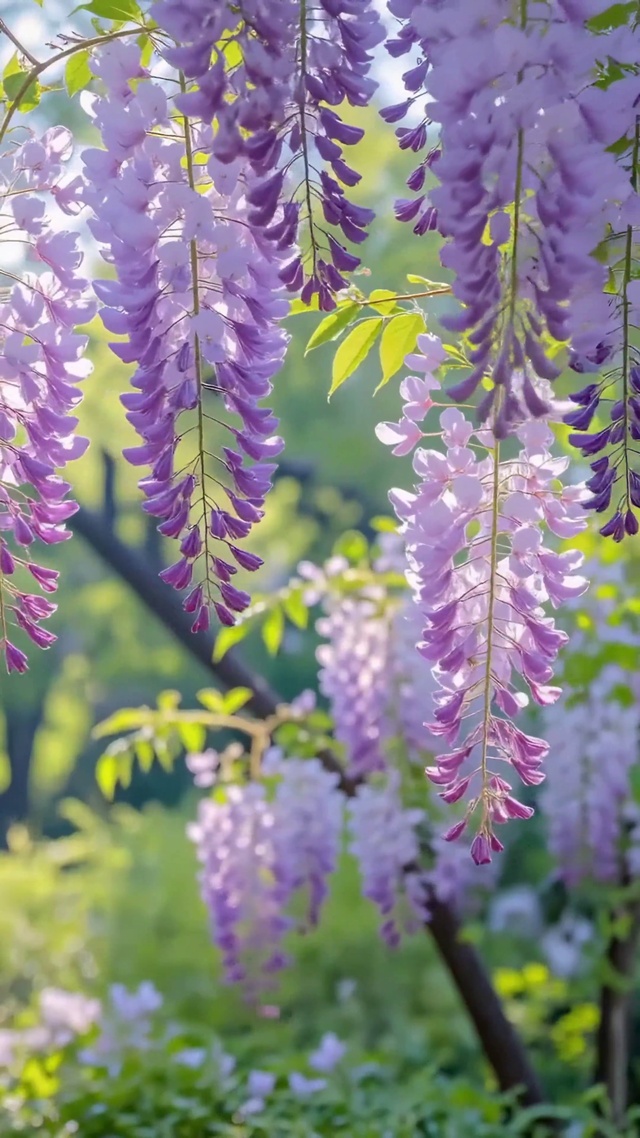 护眼浪漫紫藤花