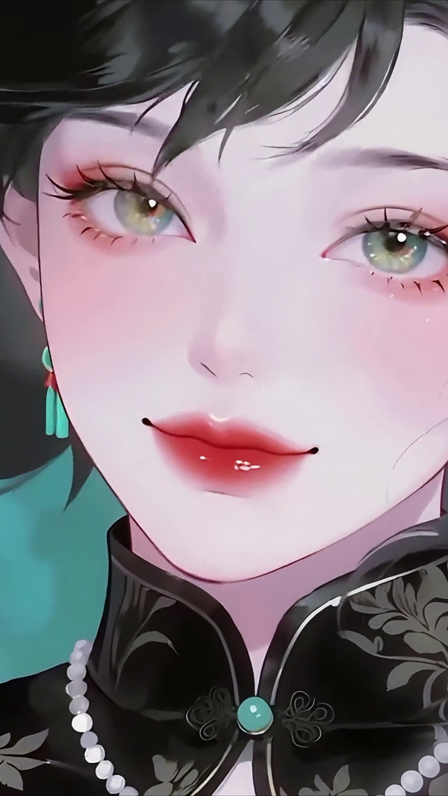 媚花旗袍美女
