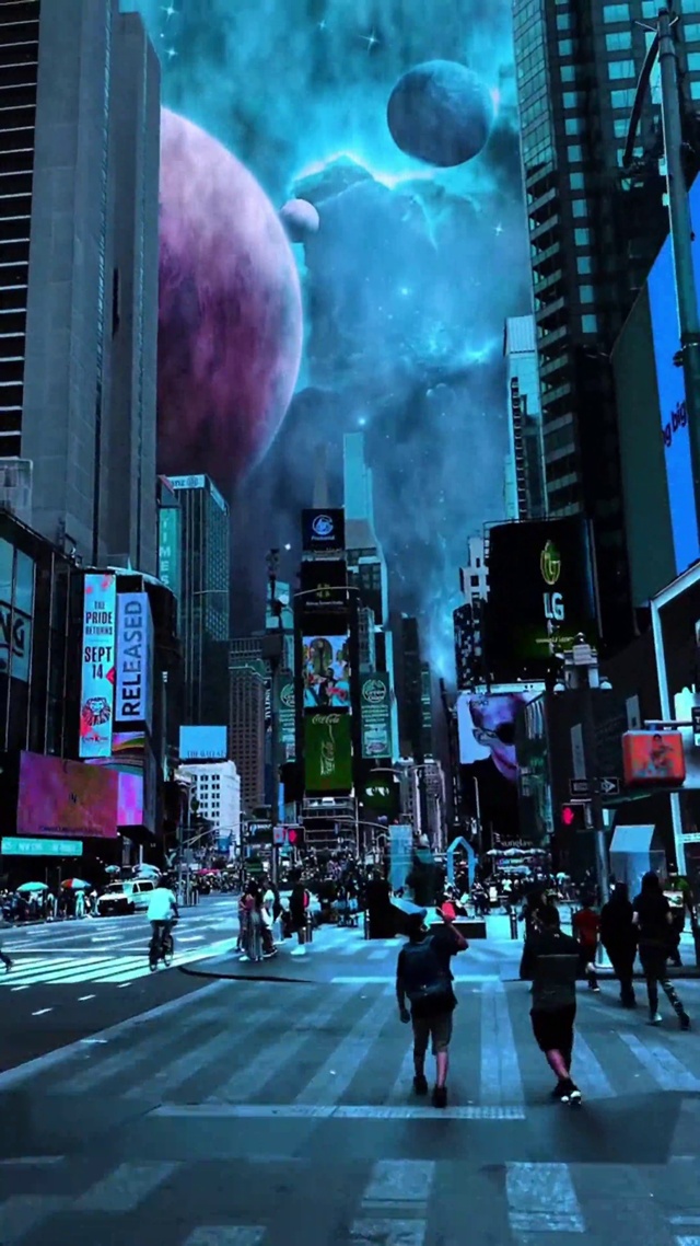 4k梦幻星空都市