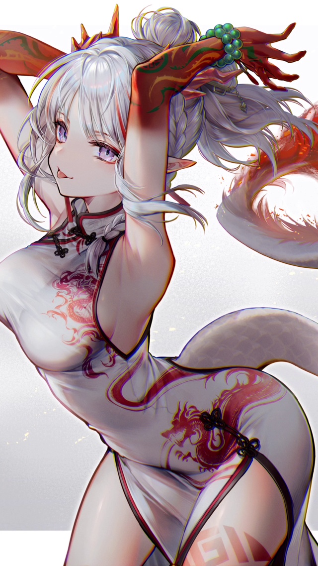 4k中国风龙女小姐姐