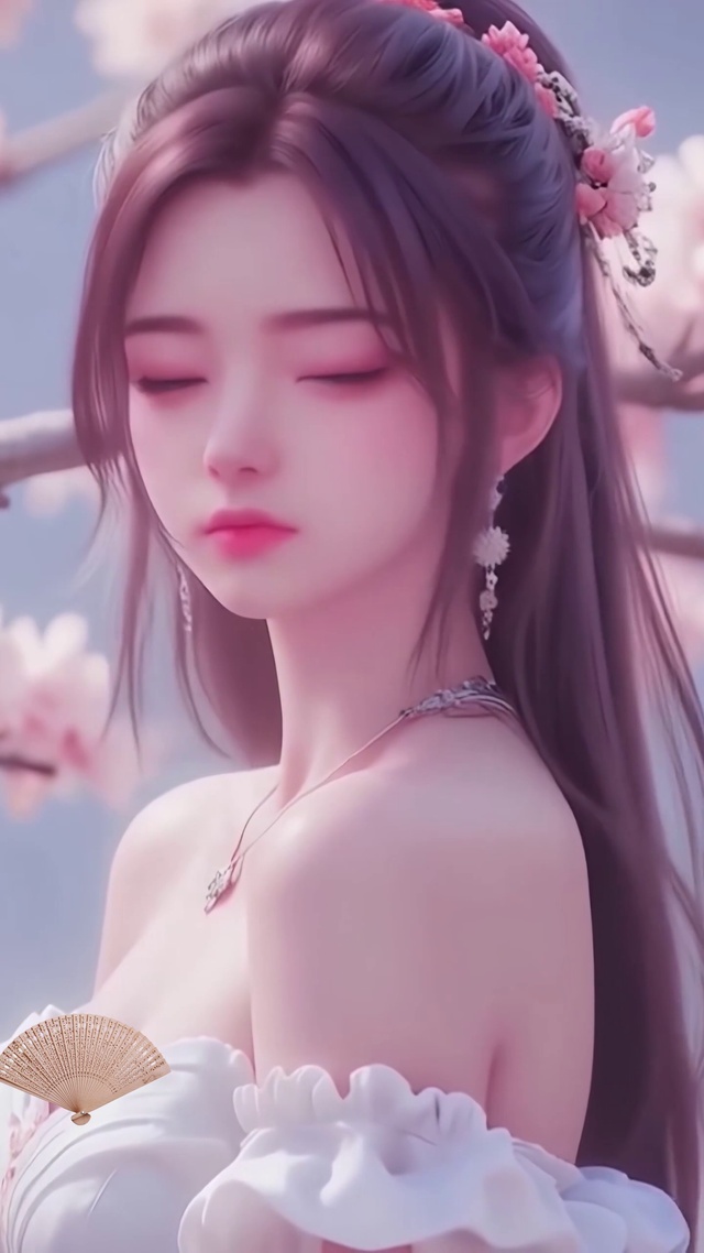 国漫女神性感露背侧颜杀