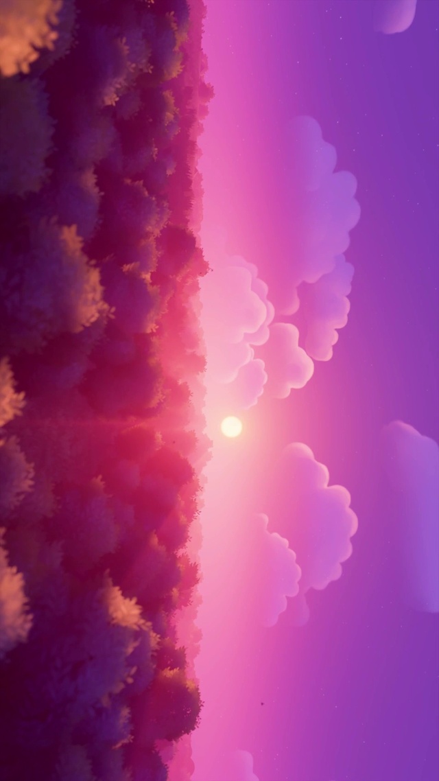 粉色天空