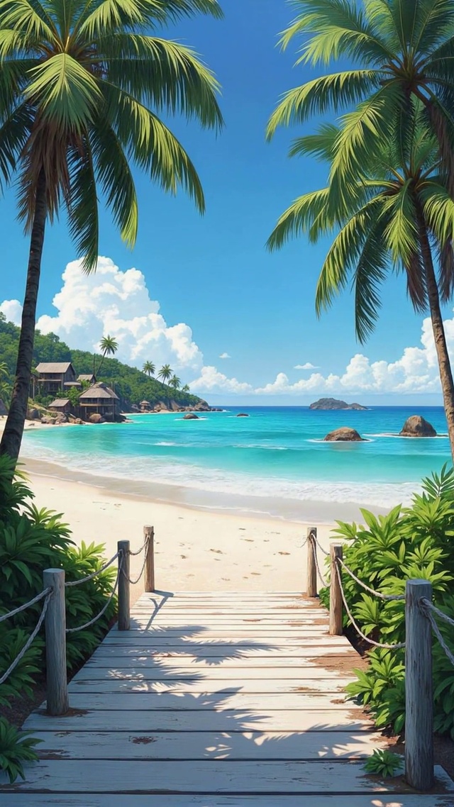 灿烂的阳光和海风