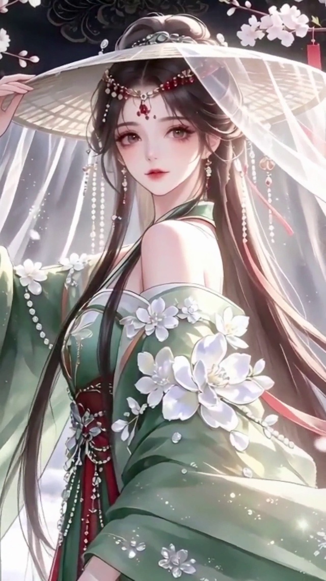 许愿树下帷帽森系少女