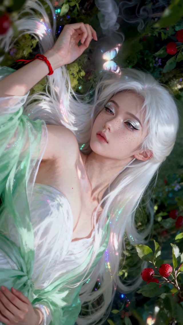 森林白发少女