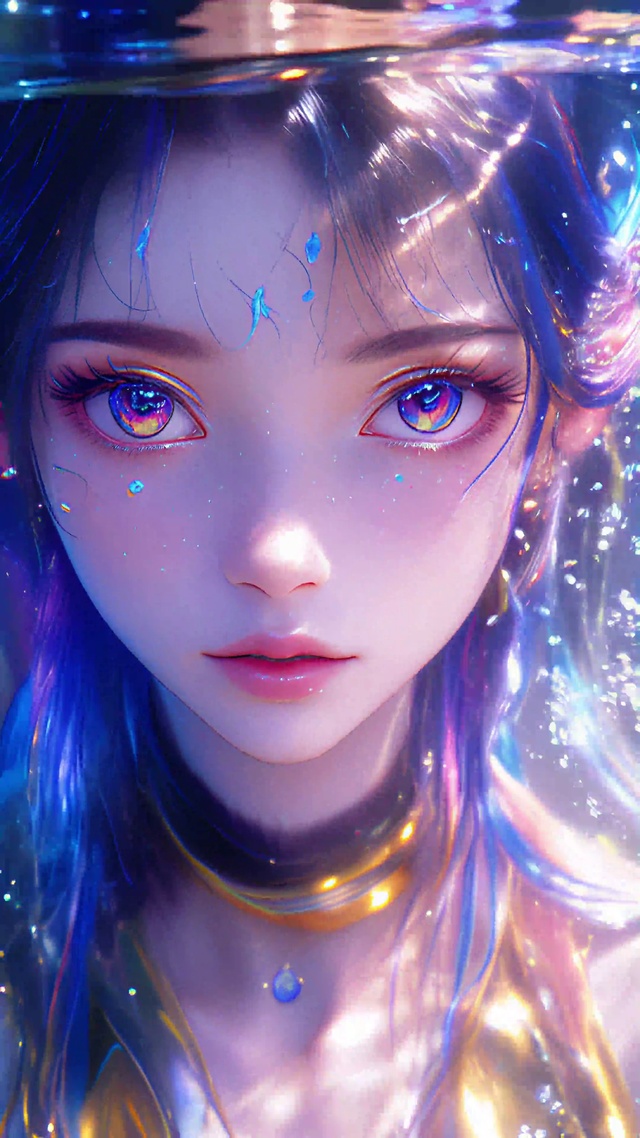 眼睛里有星光在闪