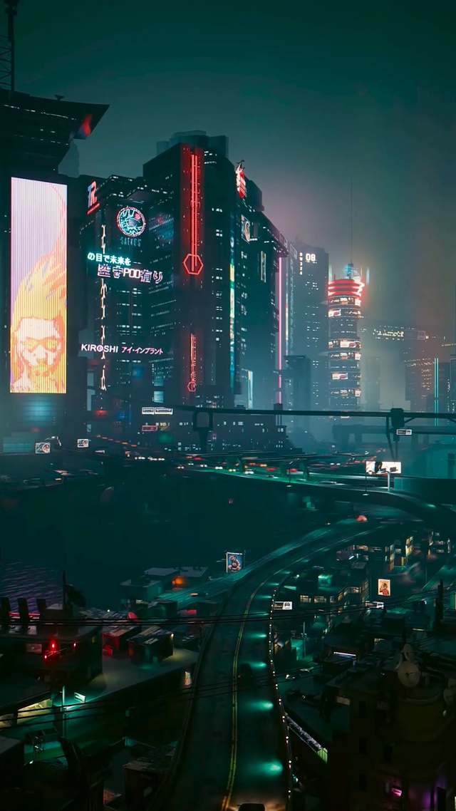 赛博未来城市夜景