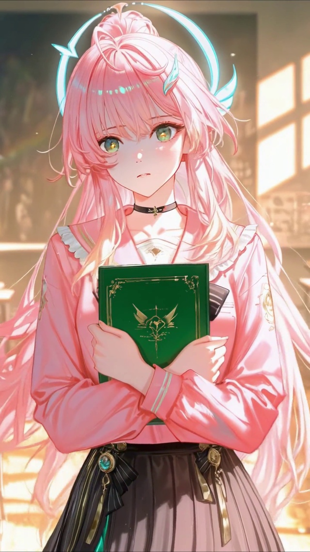 粉色高马尾小爱同学