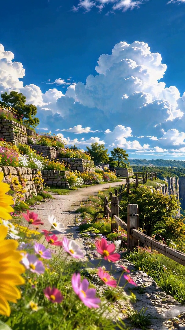花海峡谷晴景