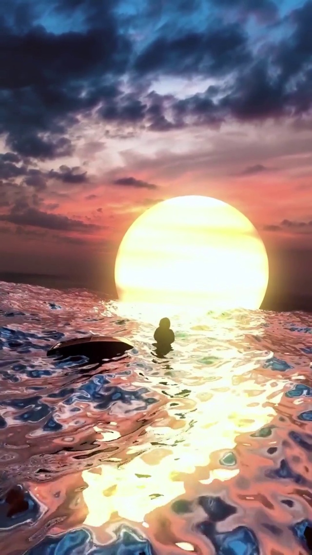 金色海浪迎朝阳