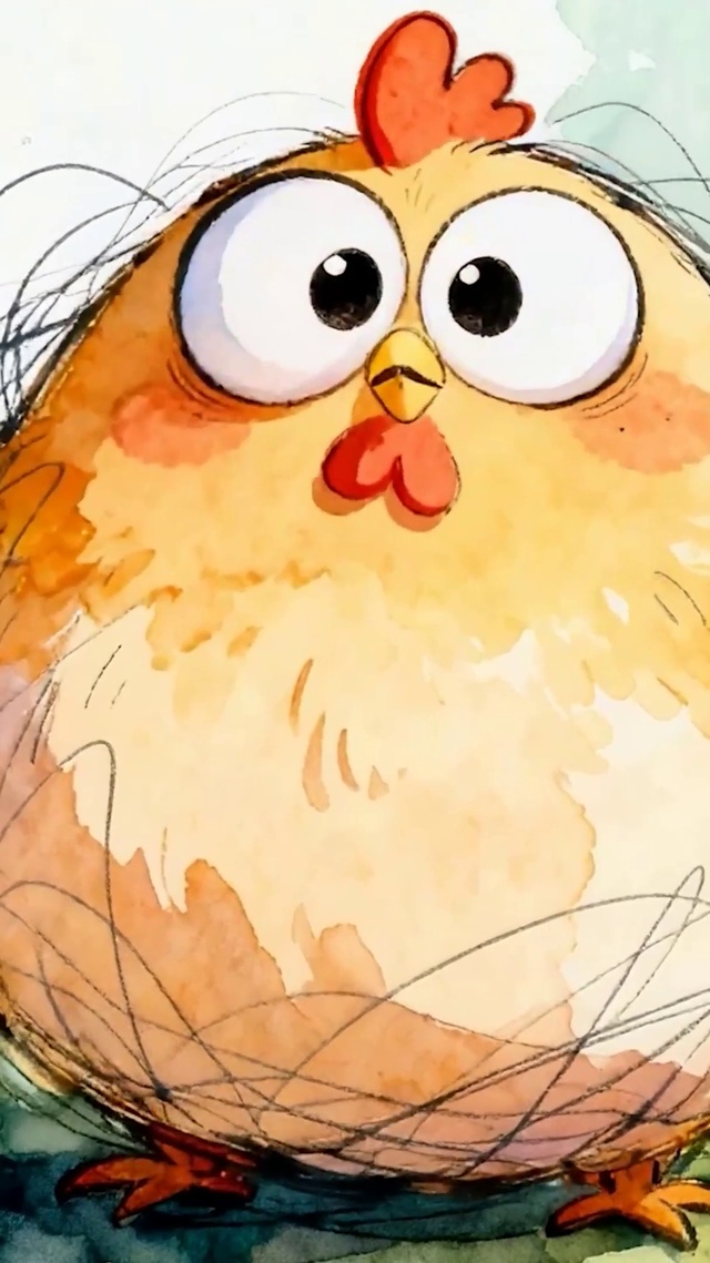 可爱萌宠小鸡