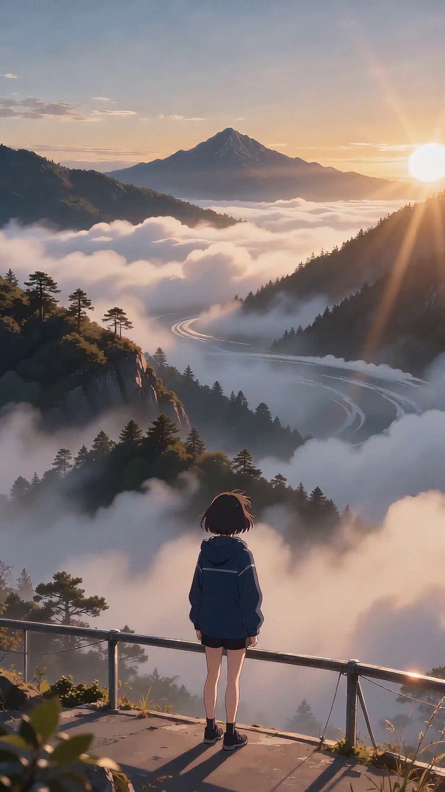 迷雾.山渐显