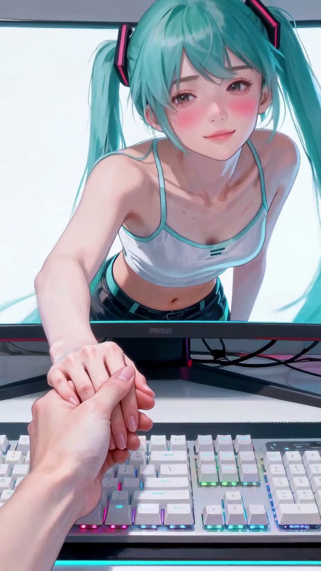 次元姬双马尾少女