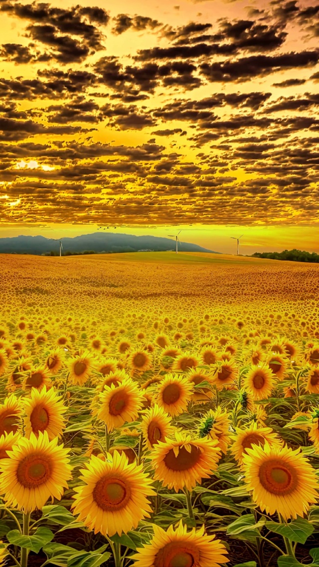 唯美向日葵花海