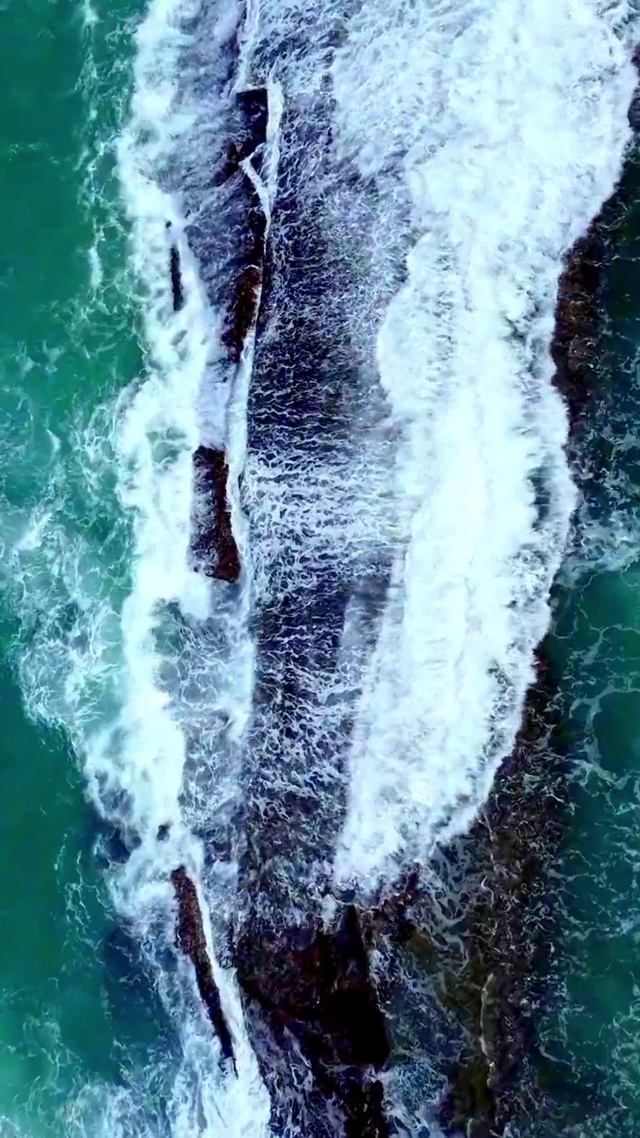 唯美治愈海浪4K