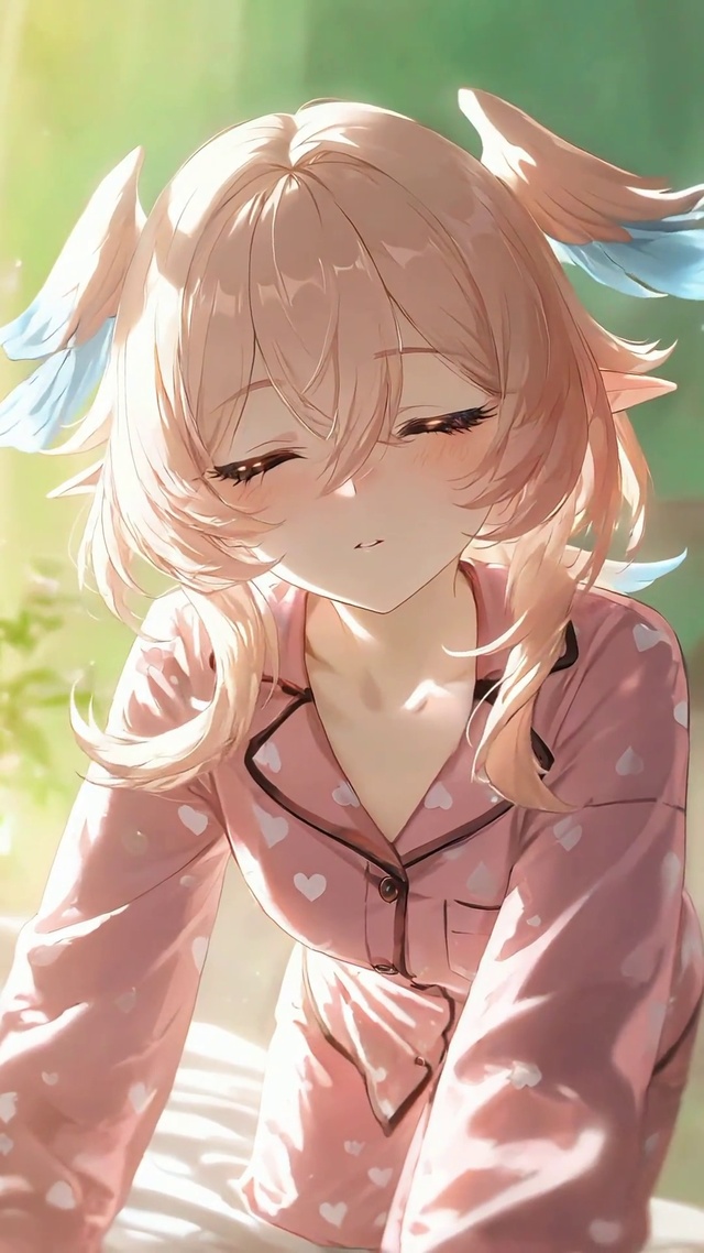 莉奈亚丨粉色睡衣丨