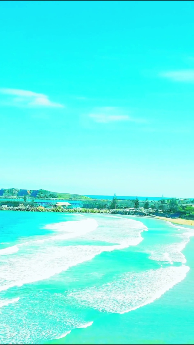 治愈沙滩海浪 4K