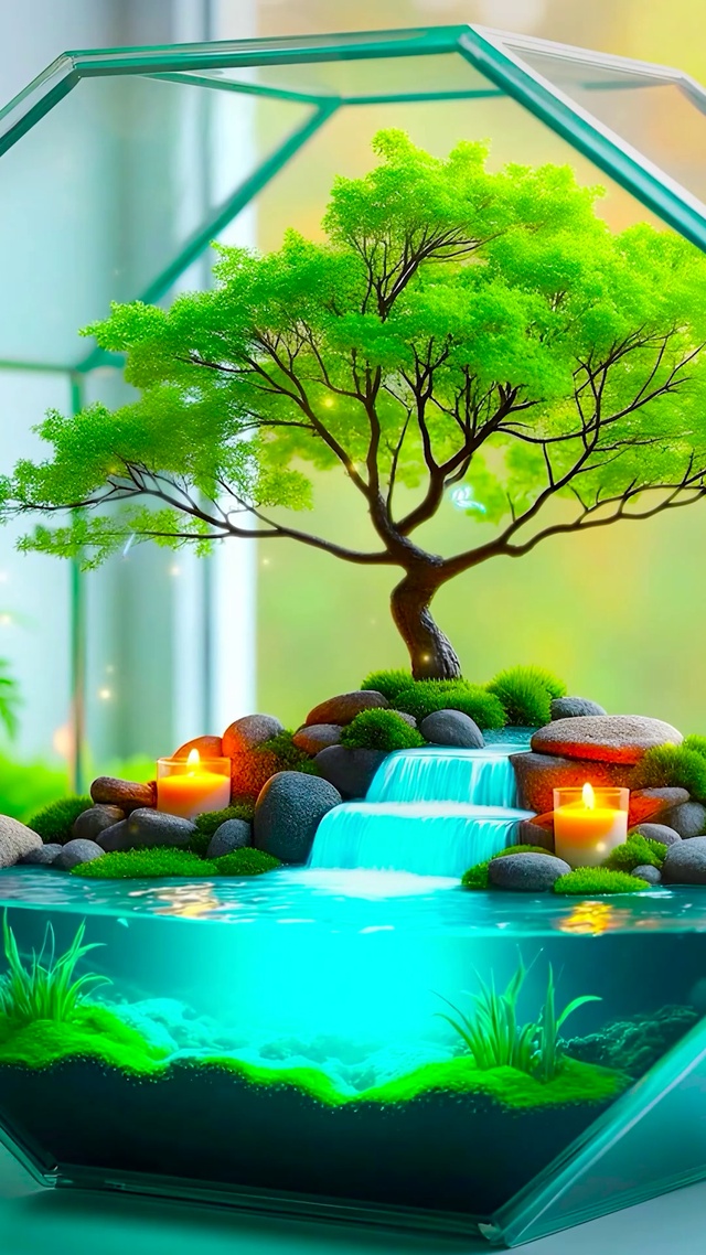 护眼清新绿植景观