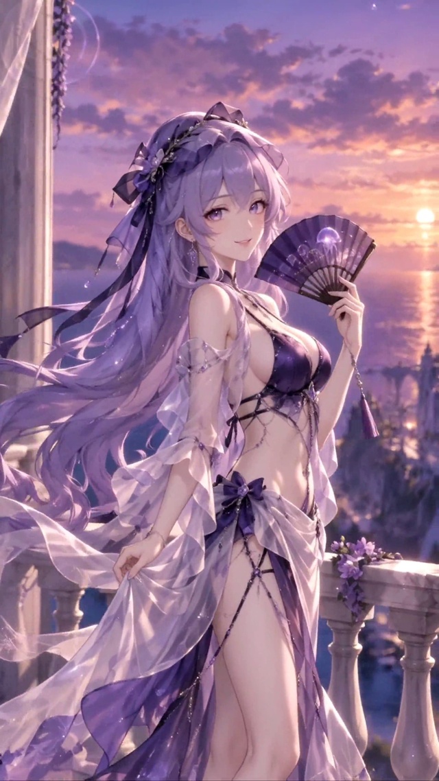 夕阳美女