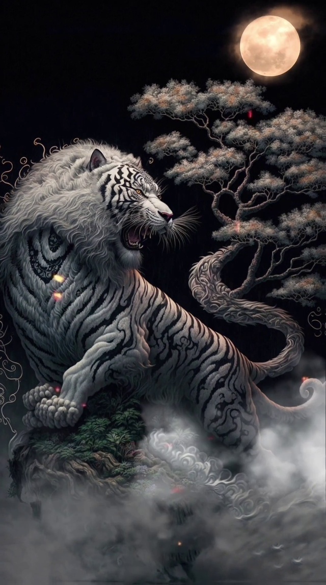 山海经四大神兽白虎三