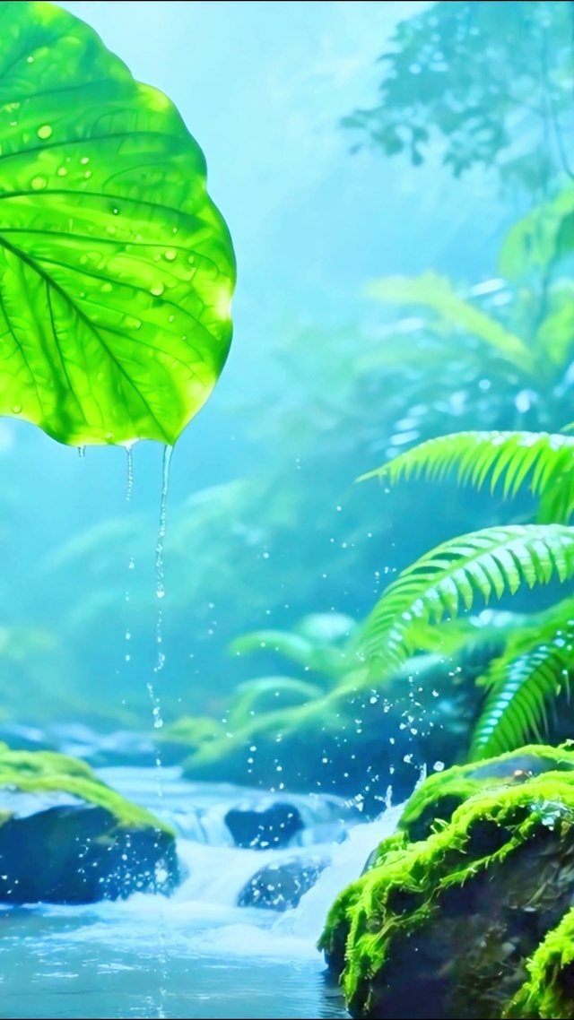 治愈森林小溪4K