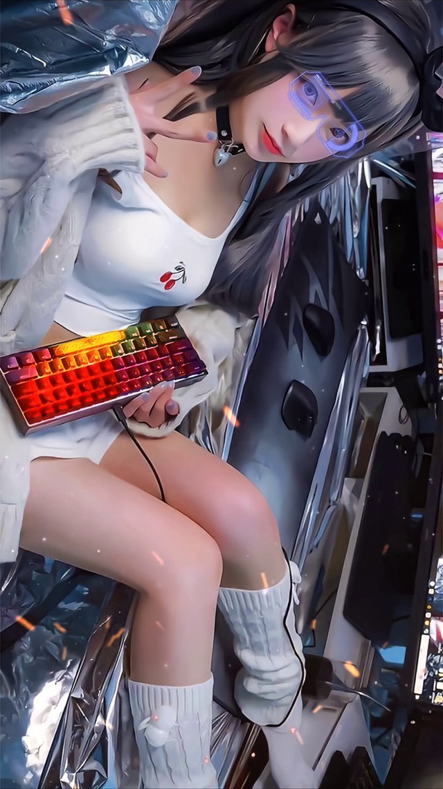 炫酷键盘小姐姐