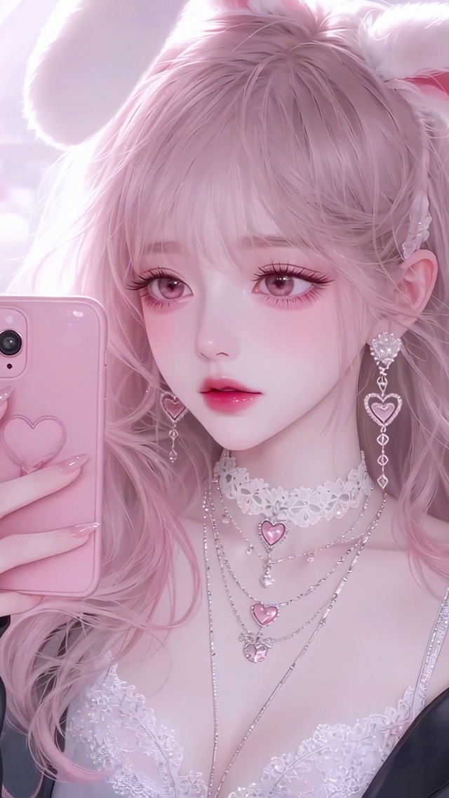 兔耳粉发少女