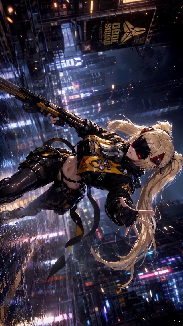雨夜赛博少女