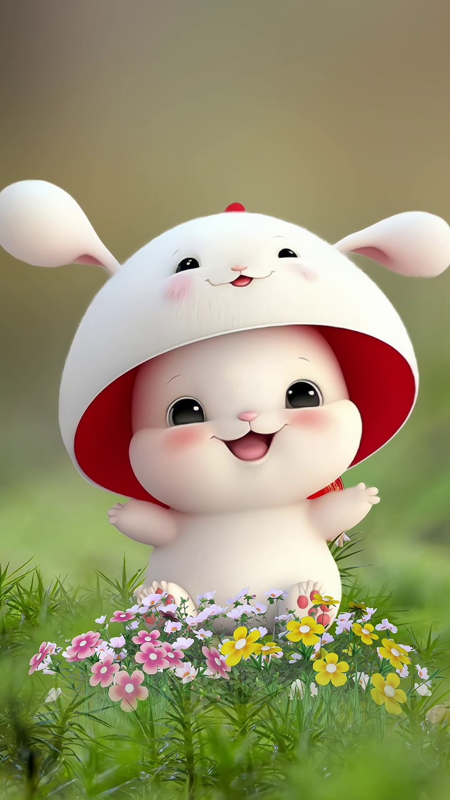 萌萌可爱的兔兔