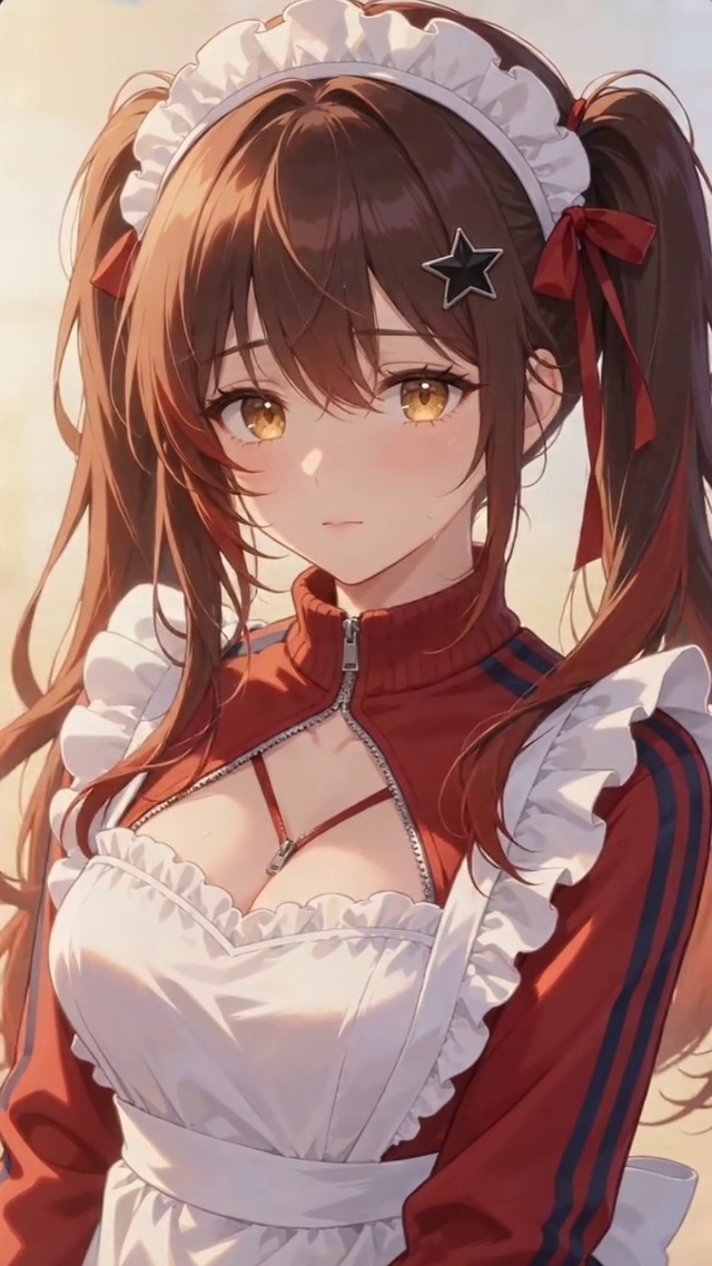 运动服混搭女仆少女