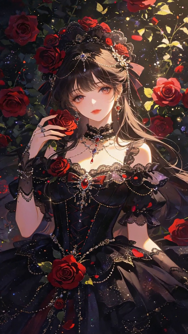 治愈玫瑰美女