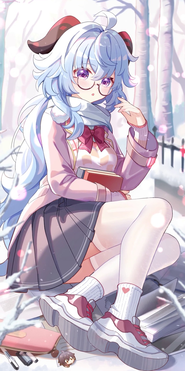 与学生会秘书甘雨的暖暖冬日