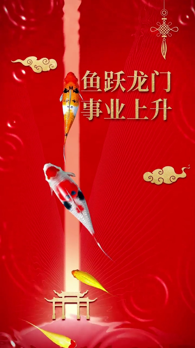 鱼跃龙门/事业上升