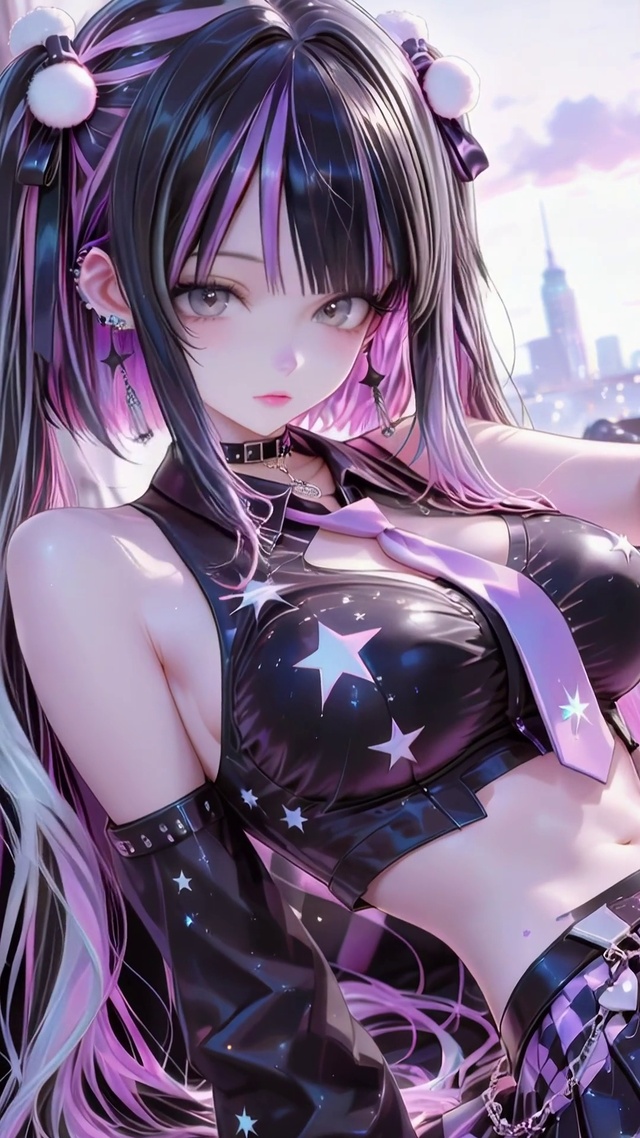 纯欲黑丝二次元女孩