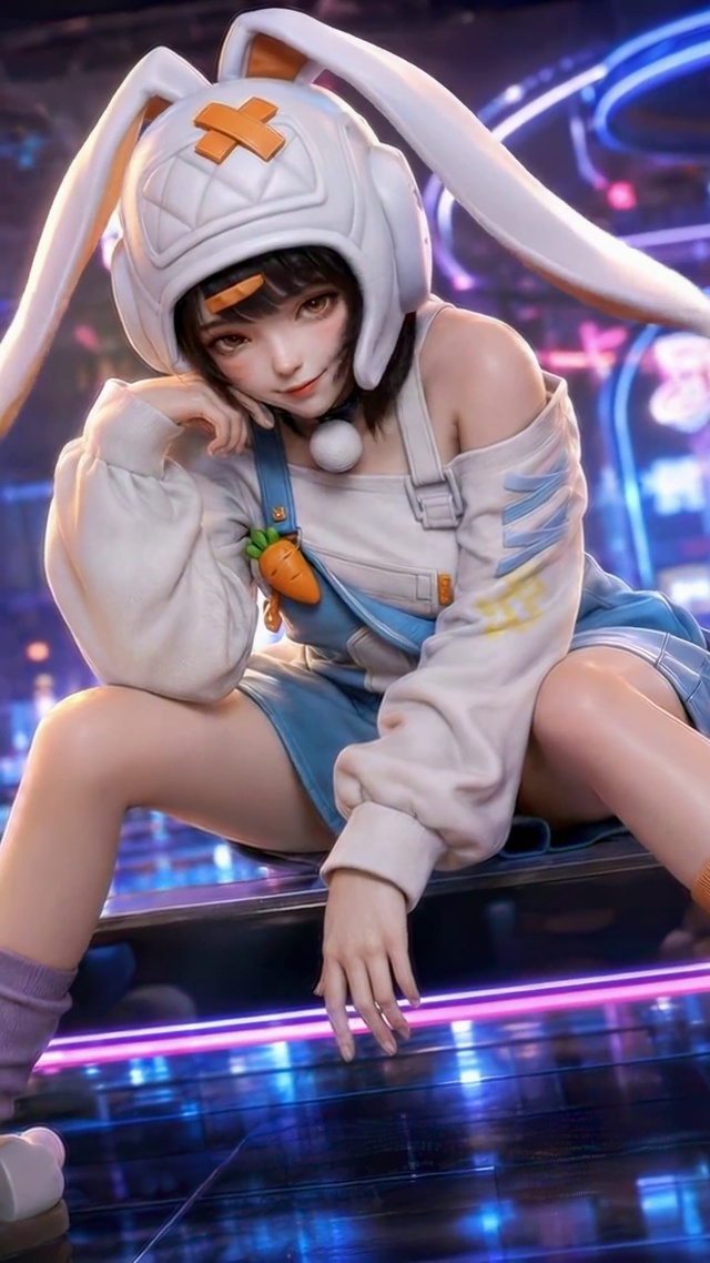霓虹电玩城兔系少女-赛卡卡