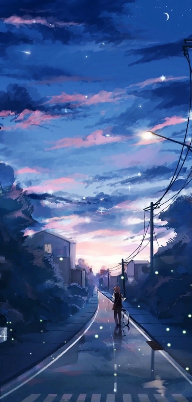 唯美云层星空