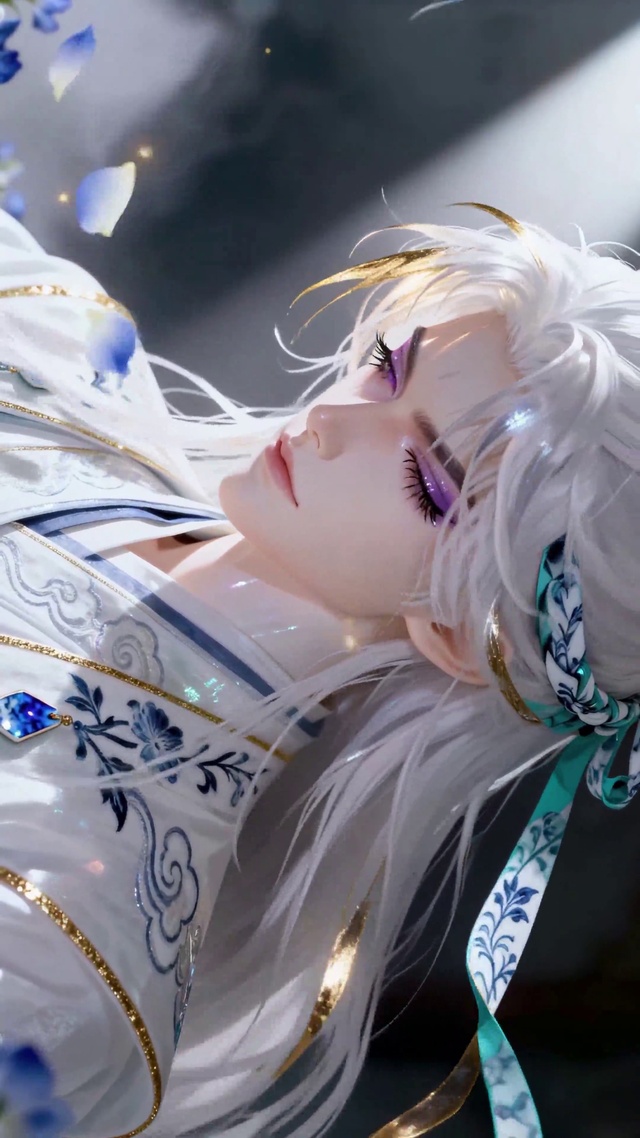 紫眸云川：白衣银发的仙侠公子