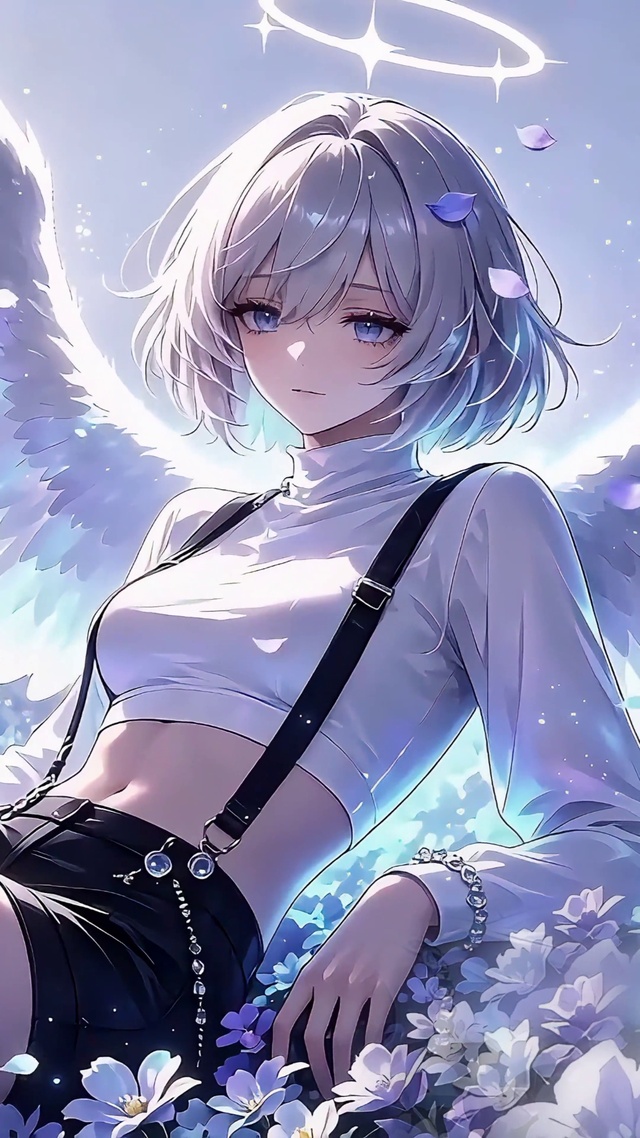 唯美羽翼少女4K壁纸
