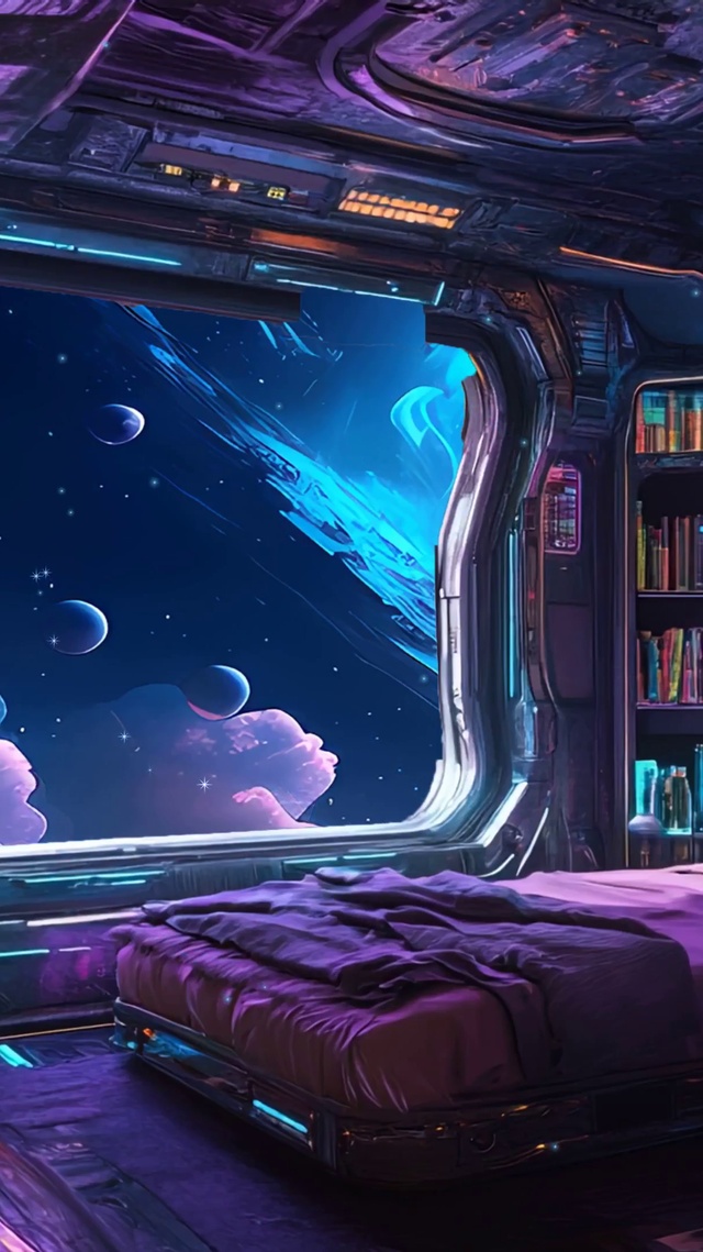 科幻宇宙星云房间