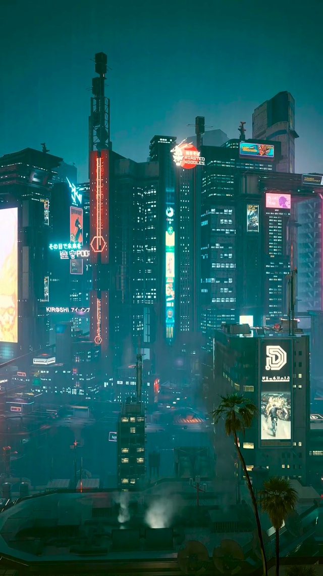 赛博未来城市夜景