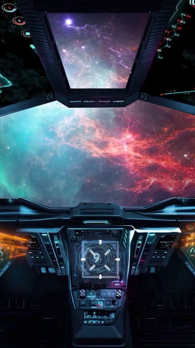 科幻太空飞船宇宙穿越