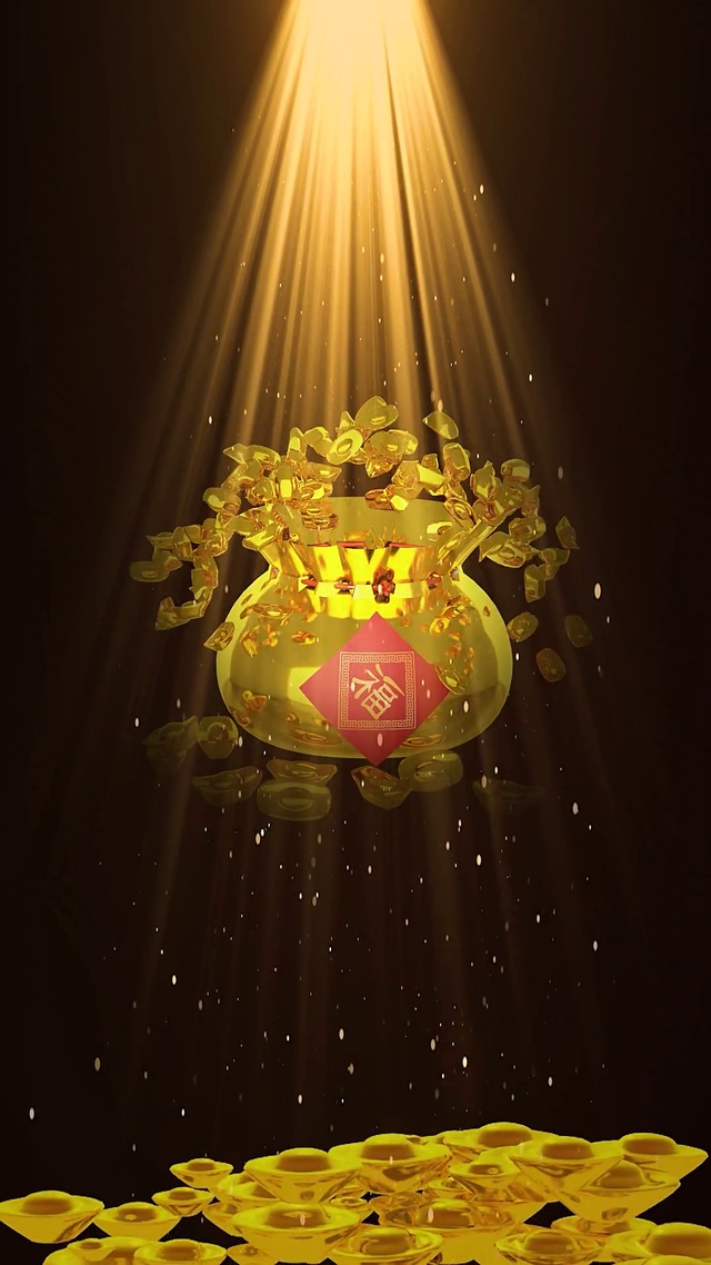 爆款招财壁纸福