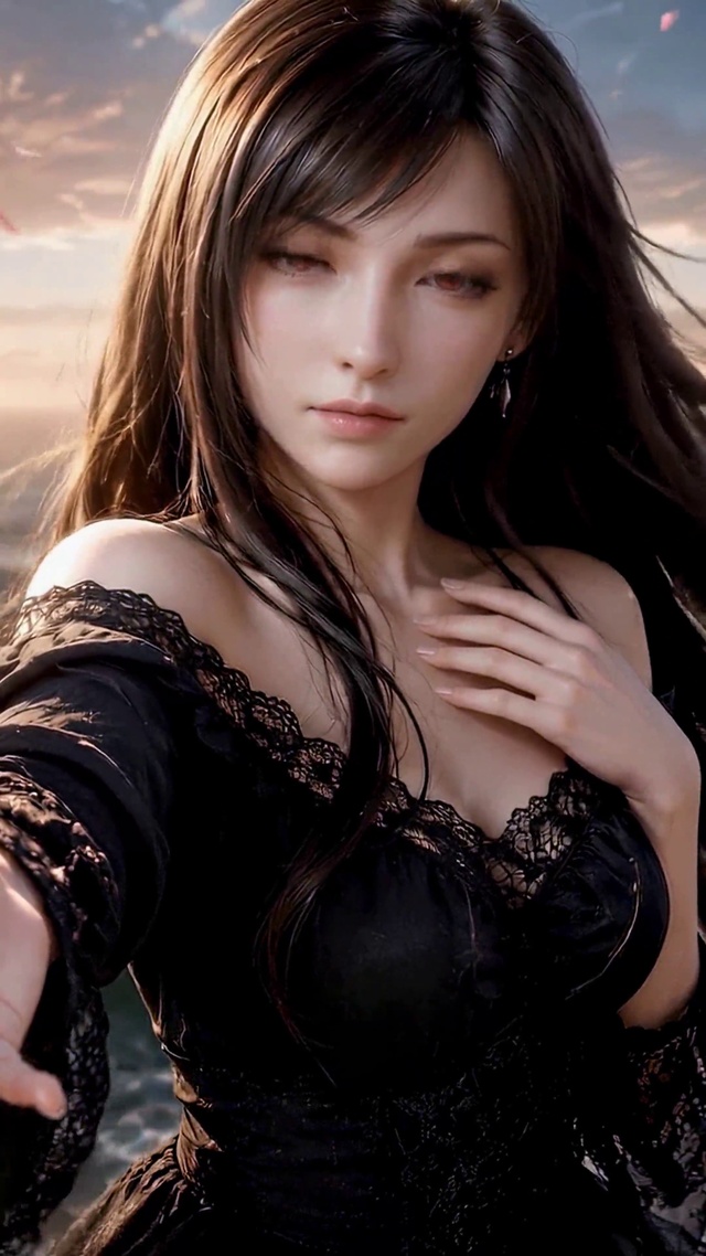 海岸落日女神