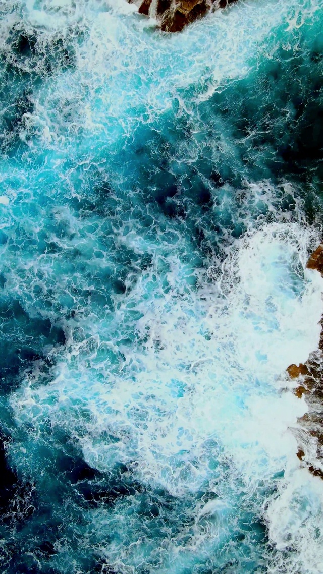 4K唯美治愈海浪