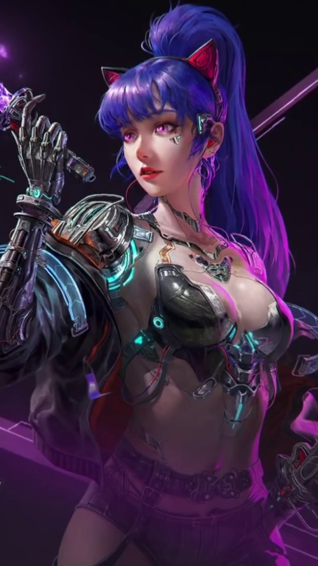 性感机械装甲武士女孩