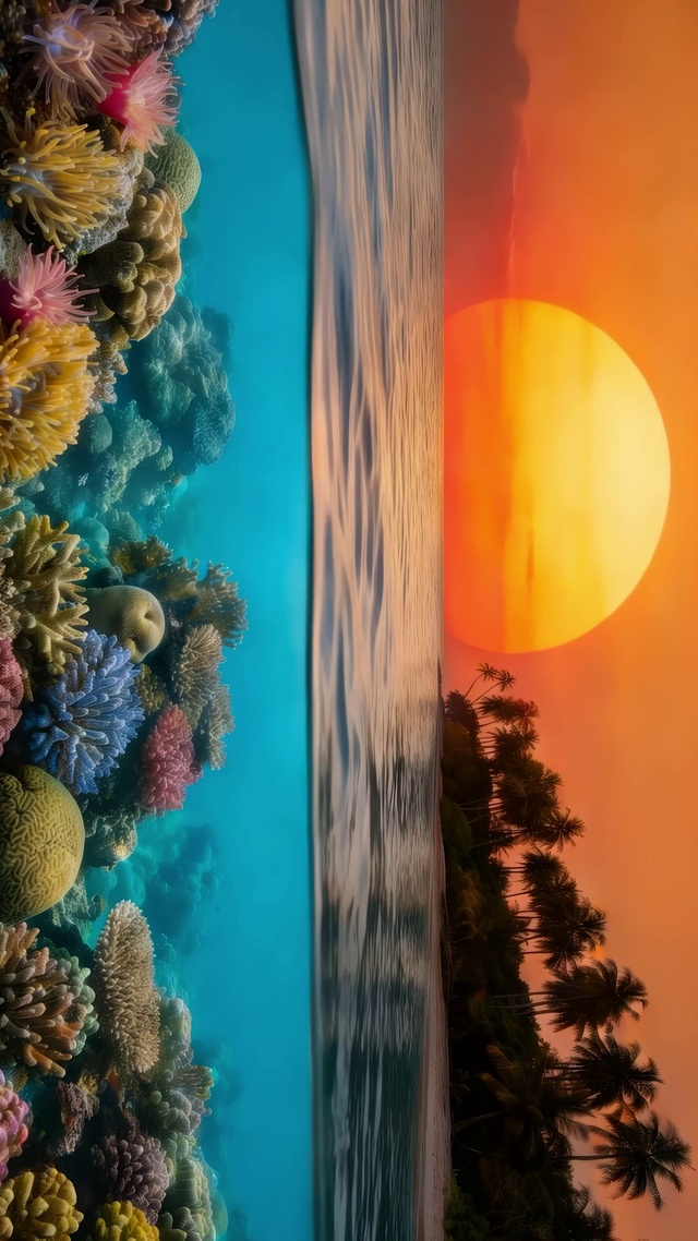 蔚蓝大海风景