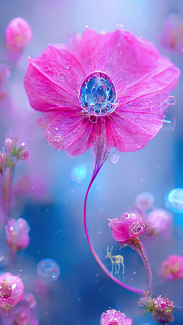 粉蓝色花