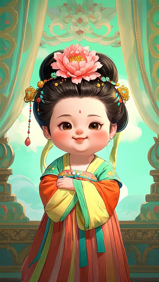 好喜庆的唐贵妃啊