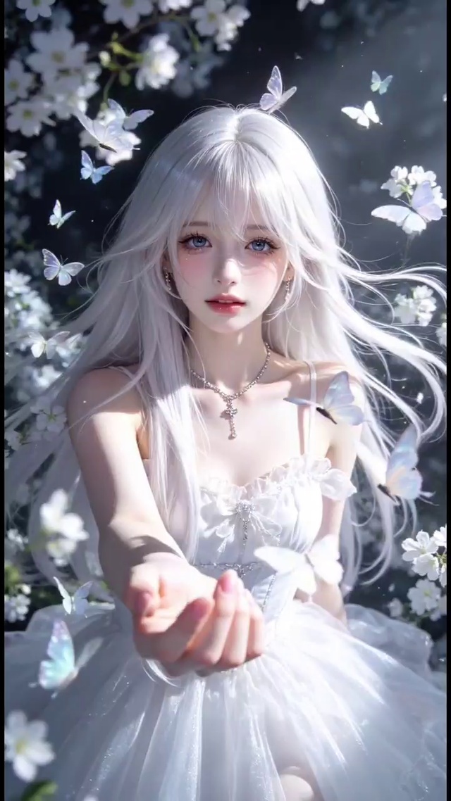 银子‖白发蝴蝶少女