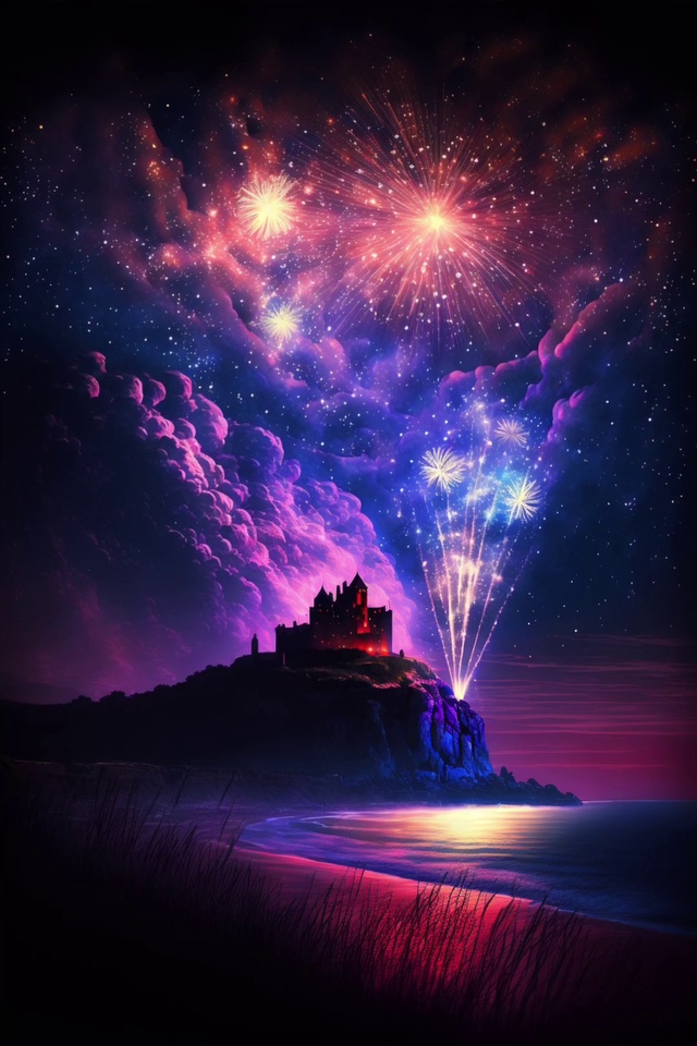 当然要拍照记录啦，又不是每天都可以看烟花